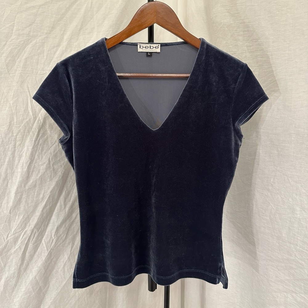 Y2K Vintage Bebe Velvet Top